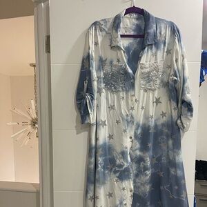 Italian dress one size fits all used once only Great Condition